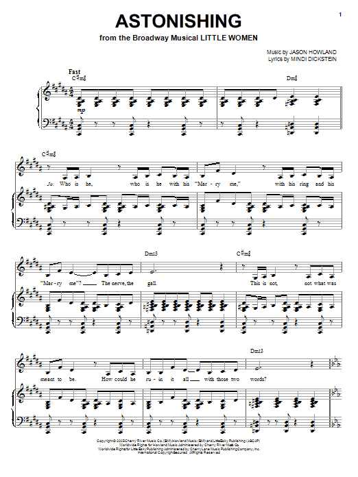 Sutton Foster Astonishing Sheet Music Notes & Chords for Melody Line, Lyrics & Chords - Download or Print PDF