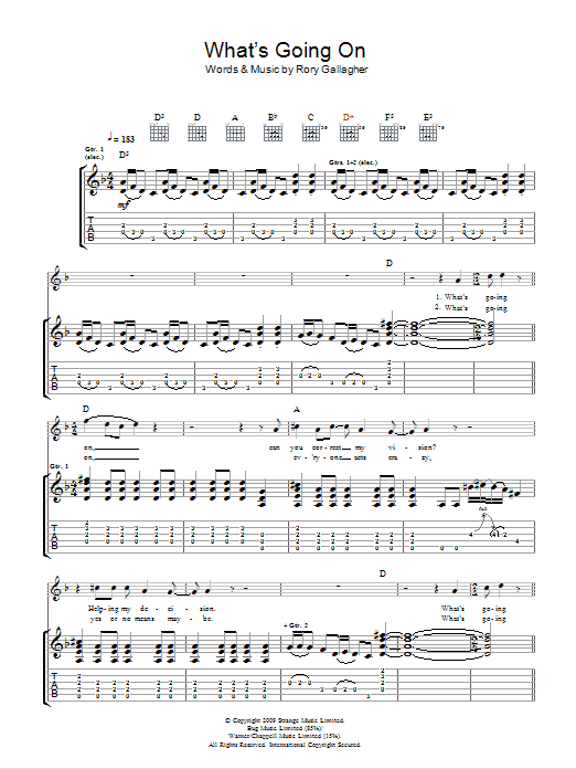 Taste What's Going On Sheet Music Notes & Chords for Guitar Tab - Download or Print PDF