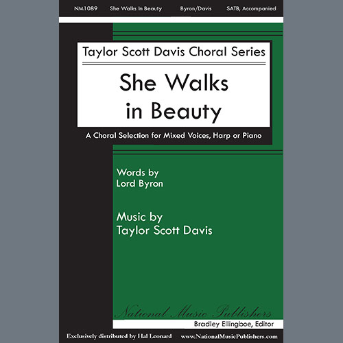 Taylor Davis, She Walks in Beauty, SATB Choir