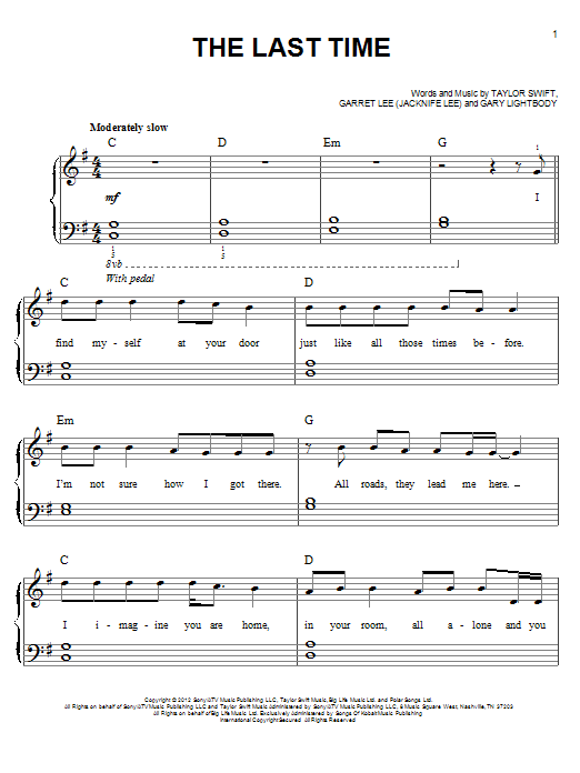 Taylor Swift The Last Time Sheet Music Notes & Chords for Ukulele - Download or Print PDF