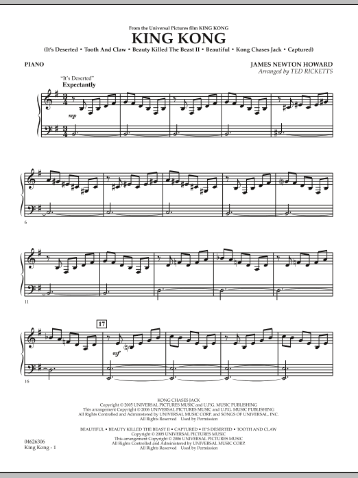 Ted Ricketts King Kong - Piano Sheet Music Notes & Chords for Orchestra - Download or Print PDF