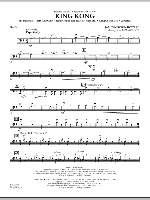 Ted Ricketts King Kong - String Bass Sheet Music Notes & Chords for Orchestra - Download or Print PDF