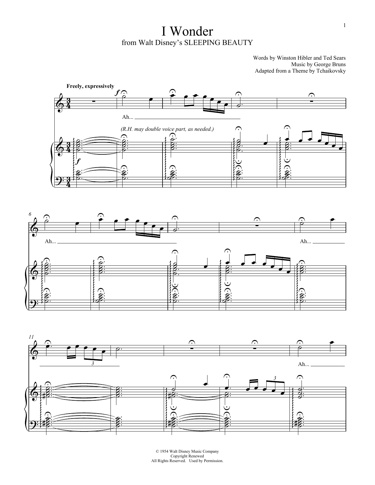 Ted Sears I Wonder Sheet Music Notes & Chords for Piano & Vocal - Download or Print PDF Ted Sears I Wonder Sheet Music Notes & Chords for Piano & Vocal - Download or Print PDF