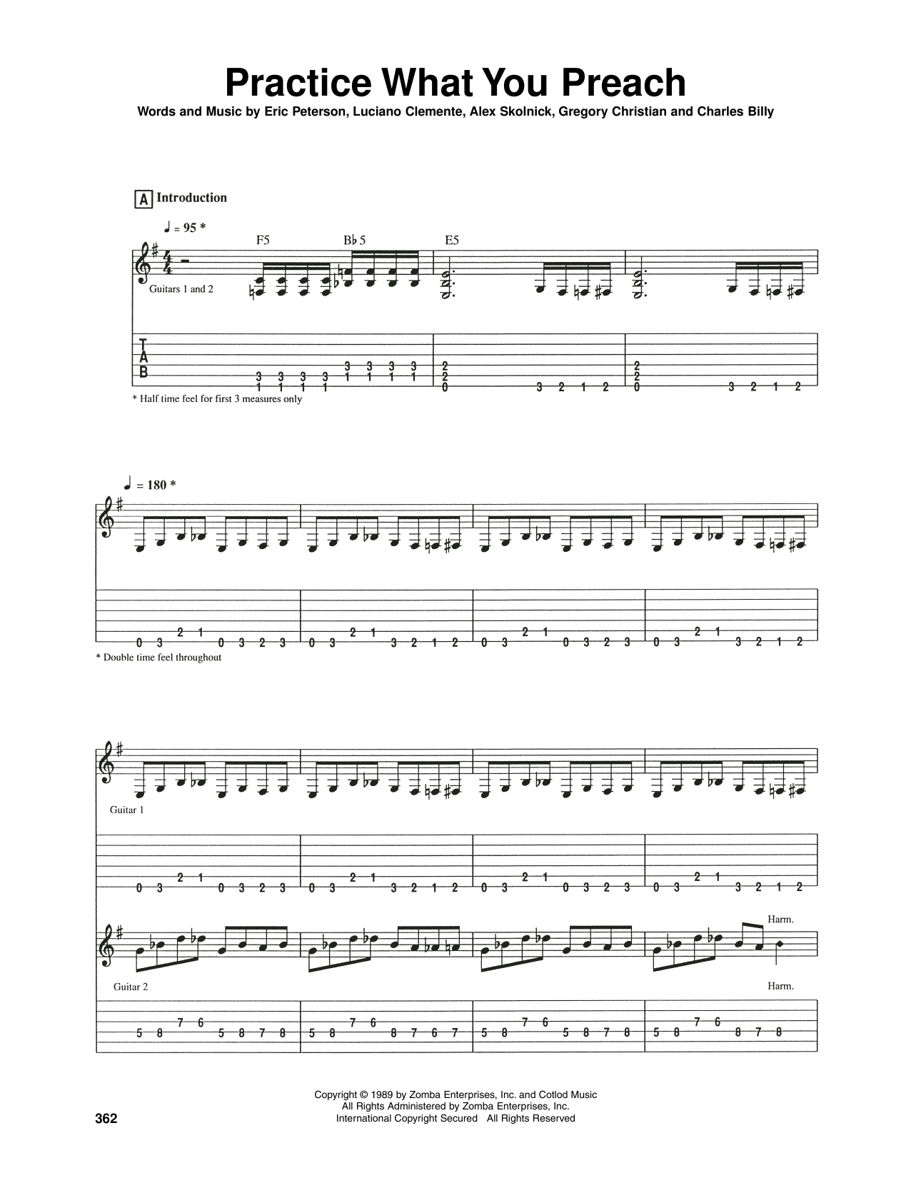 Testament Practice What You Preach Sheet Music Notes & Chords for Guitar Tab - Download or Print PDF