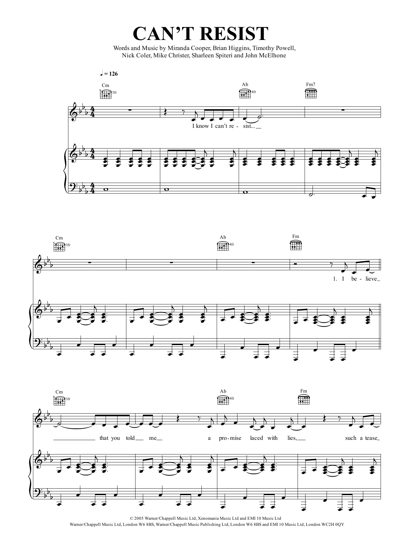 Texas Can't Resist Sheet Music Notes & Chords for Piano, Vocal & Guitar (Right-Hand Melody) - Download or Print PDF