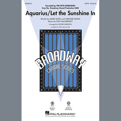 The 5th Dimension, Aquarius / Let the Sunshine In (from the musical Hair) (arr. Roger Emerson), SAB Choir