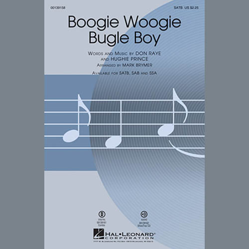 The Andrews Sisters, Boogie Woogie Bugle Boy (arr. Mark Brymer), SATB