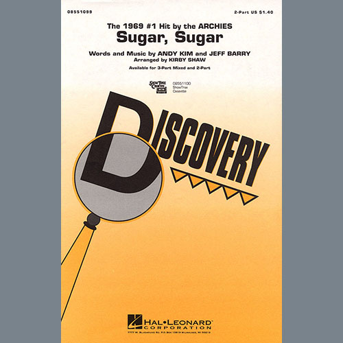 The Archies, Sugar, Sugar (arr. Kirby Shaw), 2-Part Choir