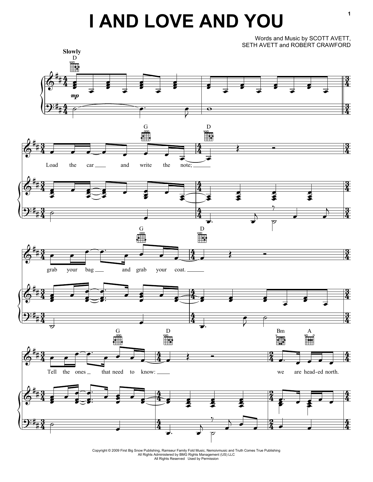 The Avett Brothers I And Love And You Sheet Music Notes & Chords for Ukulele - Download or Print PDF