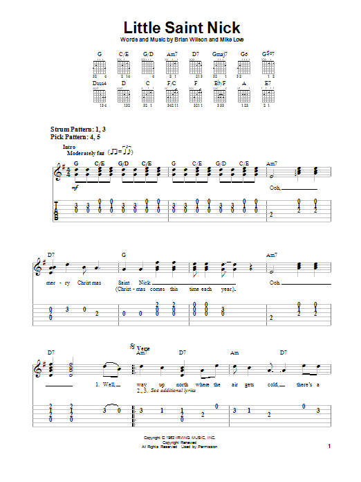 The Beach Boys Little Saint Nick Sheet Music Notes & Chords for Viola - Download or Print PDF