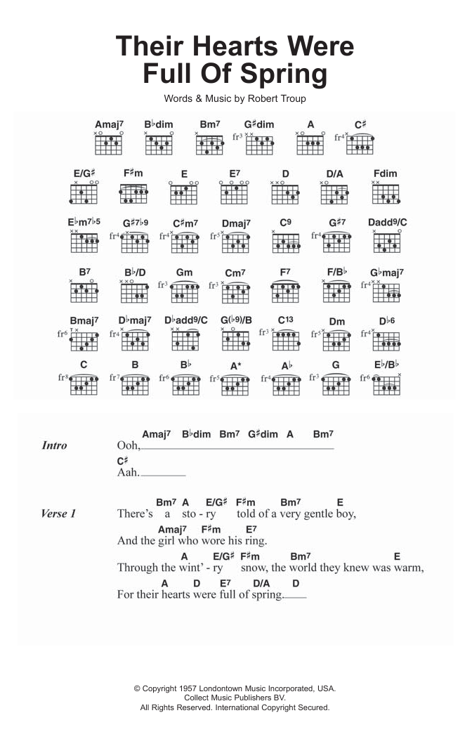 The Beach Boys Their Hearts Were Full Of Spring Sheet Music Notes & Chords for Real Book – Melody, Lyrics & Chords - Download or Print PDF