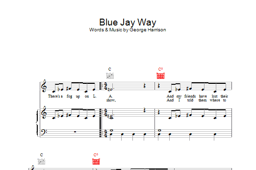 The Beatles Blue Jay Way Sheet Music Notes & Chords for Easy Guitar - Download or Print PDF