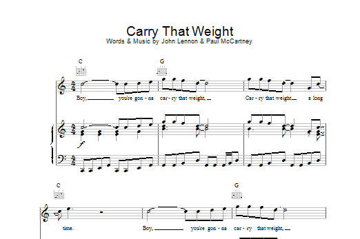 The Beatles Carry That Weight Sheet Music Notes & Chords for Ukulele - Download or Print PDF