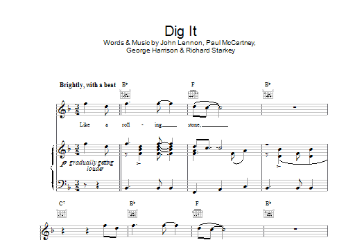 The Beatles Dig It Sheet Music Notes & Chords for Easy Guitar - Download or Print PDF