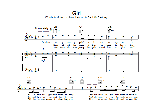 The Beatles Girl Sheet Music Notes & Chords for Violin - Download or Print PDF