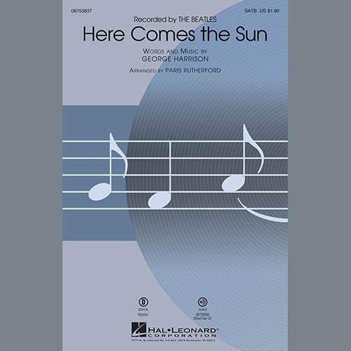 The Beatles, Here Comes The Sun (arr. Paris Rutherford), SATB Choir