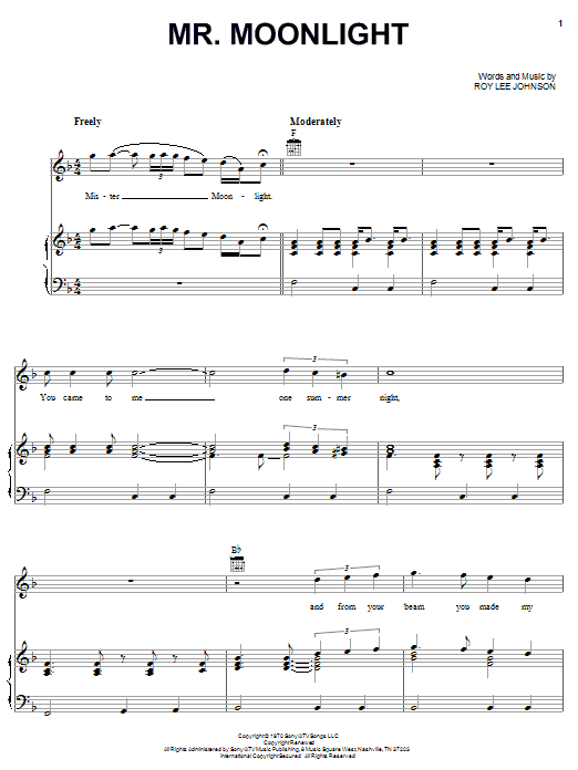 The Beatles Mr. Moonlight Sheet Music Notes & Chords for Guitar Tab - Download or Print PDF The Beatles Mr. Moonlight Sheet Music Notes & Chords for Guitar Tab - Download or Print PDF