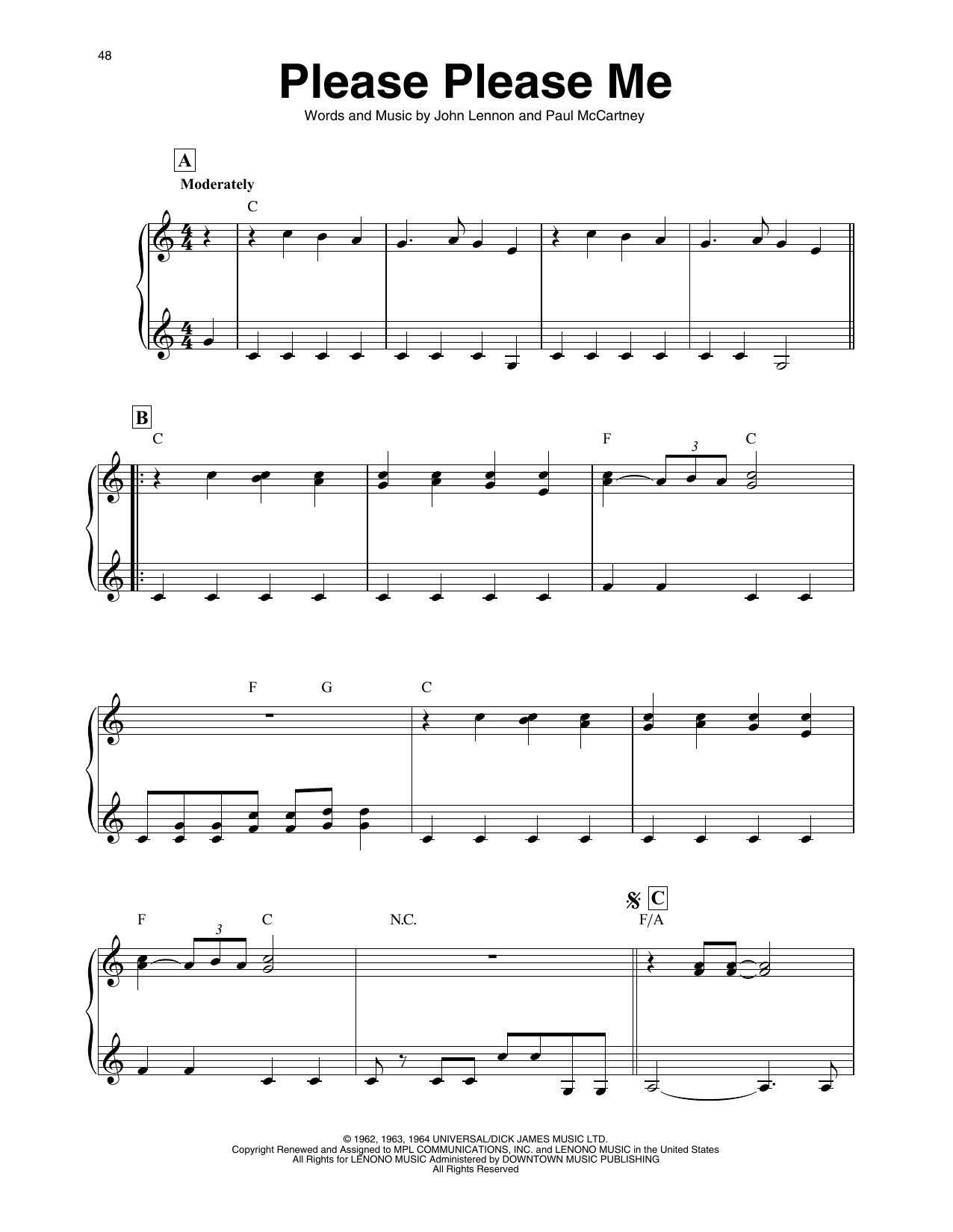 The Beatles Please Please Me (arr. Maeve Gilchrist) Sheet Music Notes & Chords for Harp - Download or Print PDF