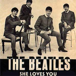 The Beatles, She Loves You, Piano, Vocal & Guitar (Right-Hand Melody)