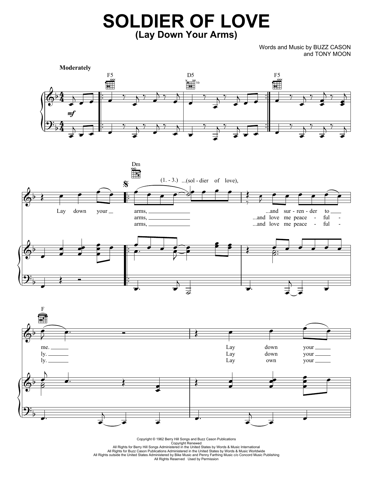 The Beatles Soldier Of Love (Lay Down Your Arms) Sheet Music Notes & Chords for Piano, Vocal & Guitar (Right-Hand Melody) - Download or Print PDF