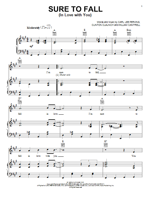 The Beatles Sure To Fall (In Love With You) Sheet Music Notes & Chords for Piano, Vocal & Guitar (Right-Hand Melody) - Download or Print PDF The Beatles Sure To Fall (In Love With You) Sheet Music Notes & Chords for Piano, Vocal & Guitar (Right-Hand Melody) - Download or Print PDF