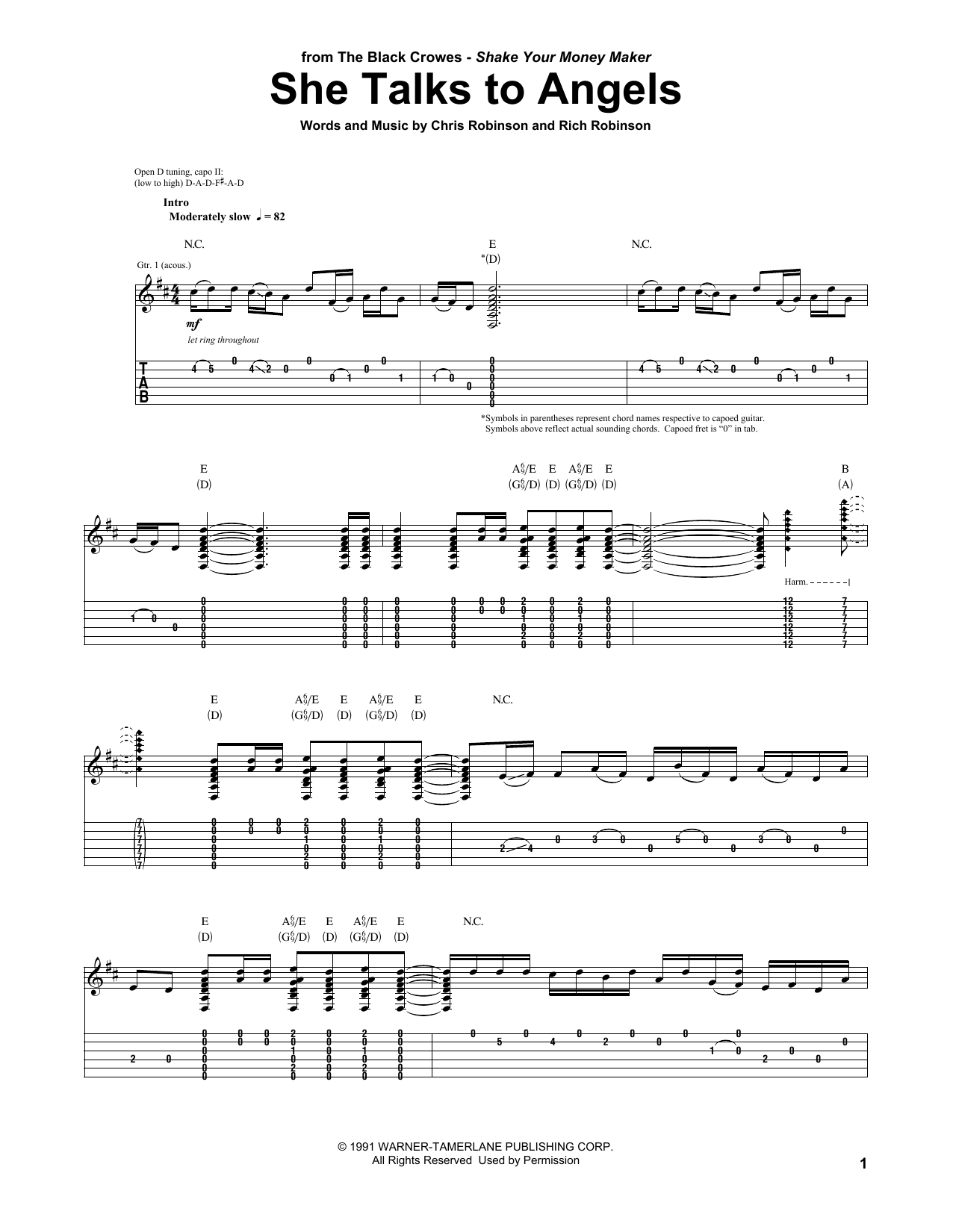 Black Crowes She Talks To Angels Sheet Music Notes & Chords for Very Easy Piano - Download or Print PDF