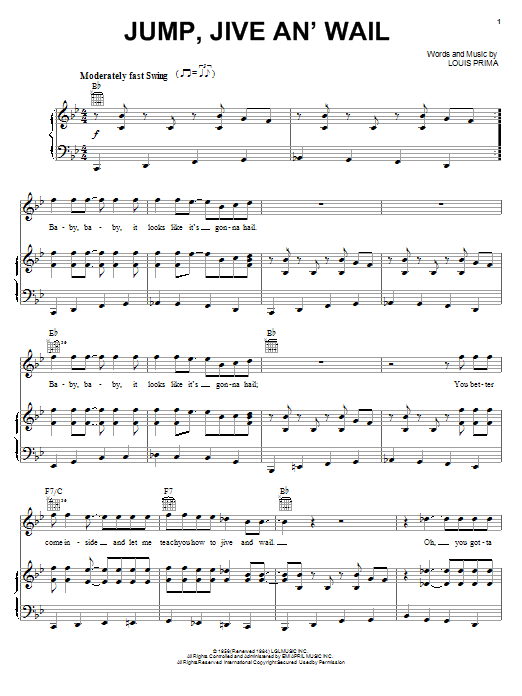 The Brian Setzer Orchestra Jump, Jive An' Wail Sheet Music Notes & Chords for Violin - Download or Print PDF