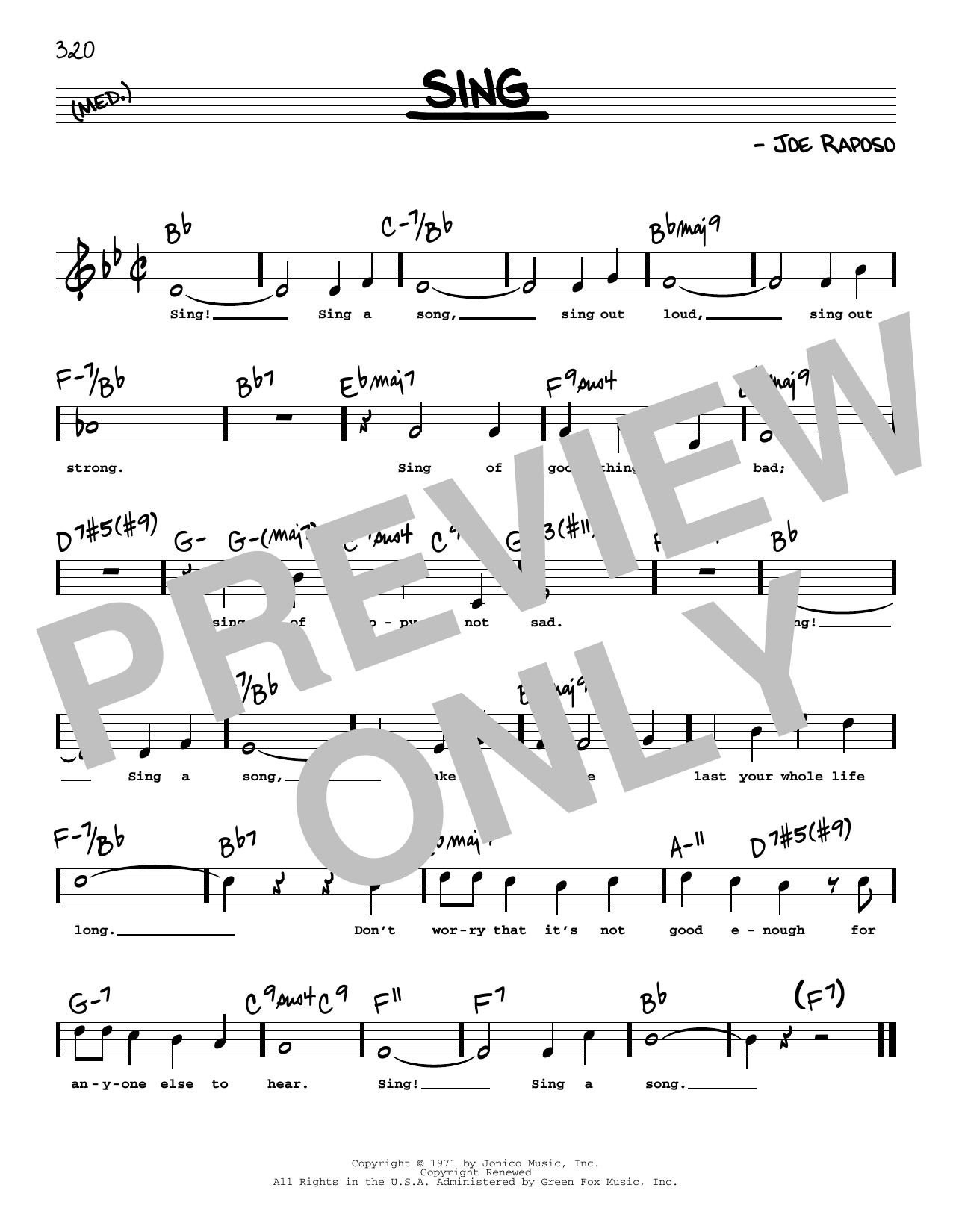 The Carpenters Sing (High Voice) (from Sesame Street) Sheet Music Notes & Chords for Real Book – Melody, Lyrics & Chords - Download or Print PDF