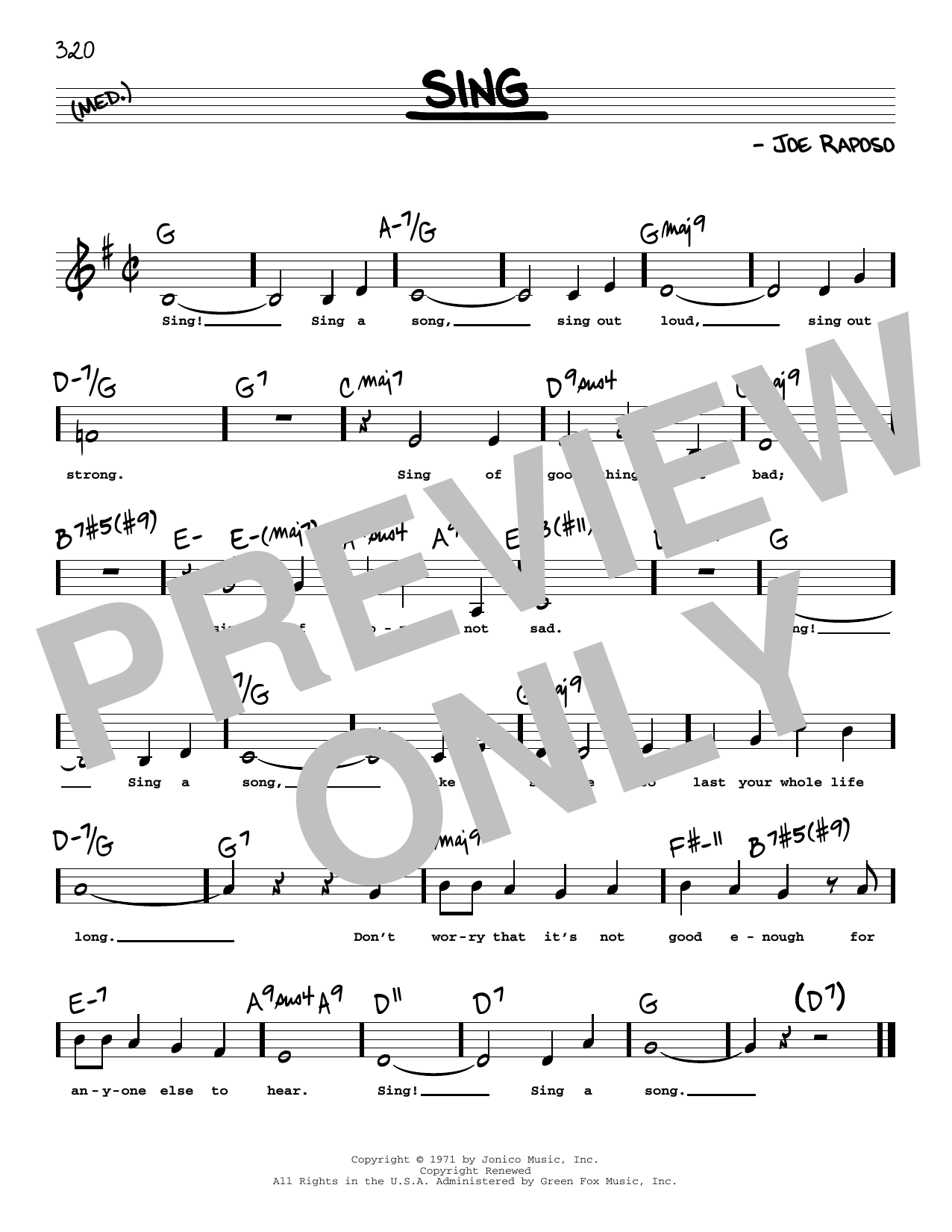 The Carpenters Sing (Low Voice) Sheet Music Notes & Chords for Real Book – Melody, Lyrics & Chords - Download or Print PDF