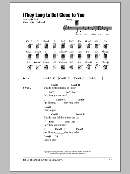 The Carpenters (They Long To Be) Close To You Sheet Music Notes & Chords for French Horn - Download or Print PDF