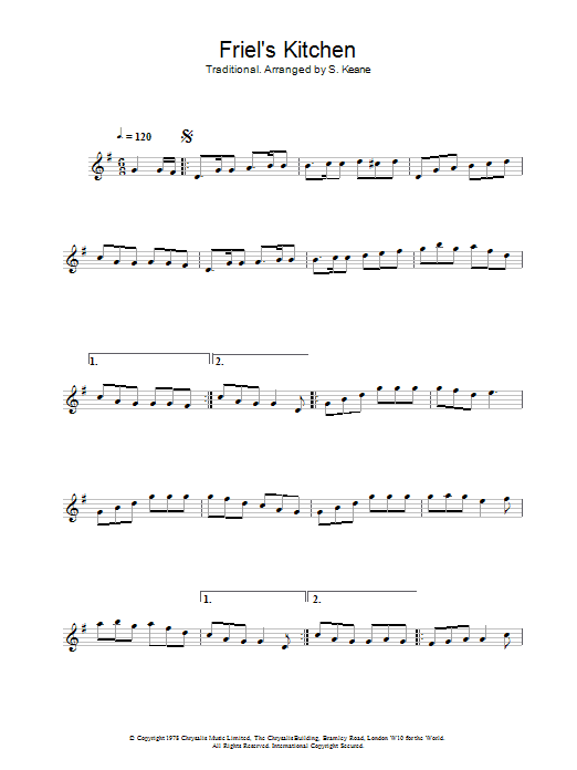 The Chieftains Friel's Kitchen sheet music notes and chords. Download Printable PDF.