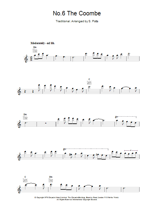 The Chieftains No.6 The Coombe Sheet Music Notes & Chords for Melody Line, Lyrics & Chords - Download or Print PDF The Chieftains No.6 The Coombe Sheet Music Notes & Chords for Melody Line, Lyrics & Chords - Download or Print PDF