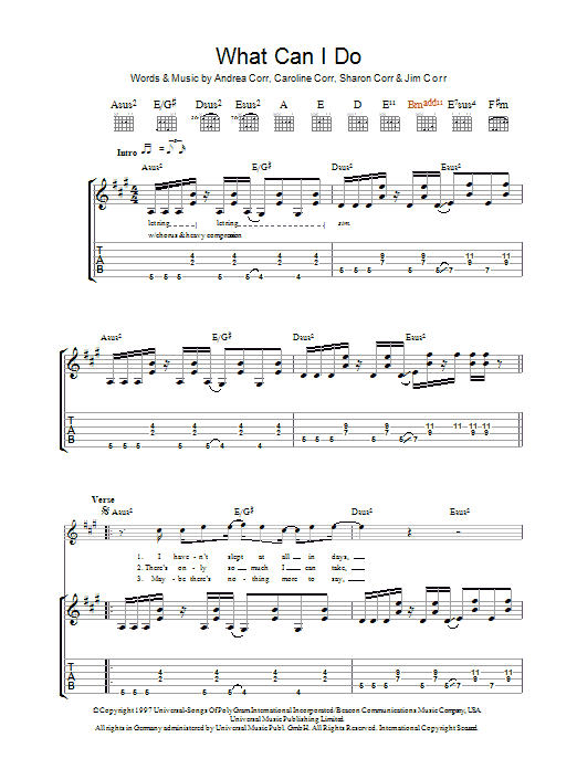The Corrs What Can I Do Sheet Music Notes & Chords for Violin - Download or Print PDF