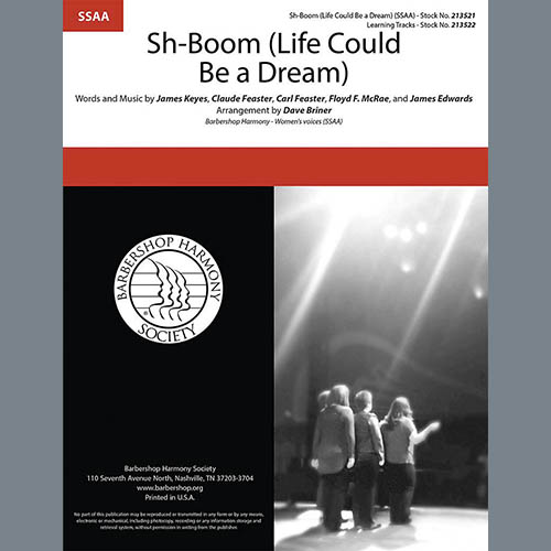 The Crew-Cuts, Sh-Boom (Life Could Be A Dream) (arr. Dave Briner), SATB Choir