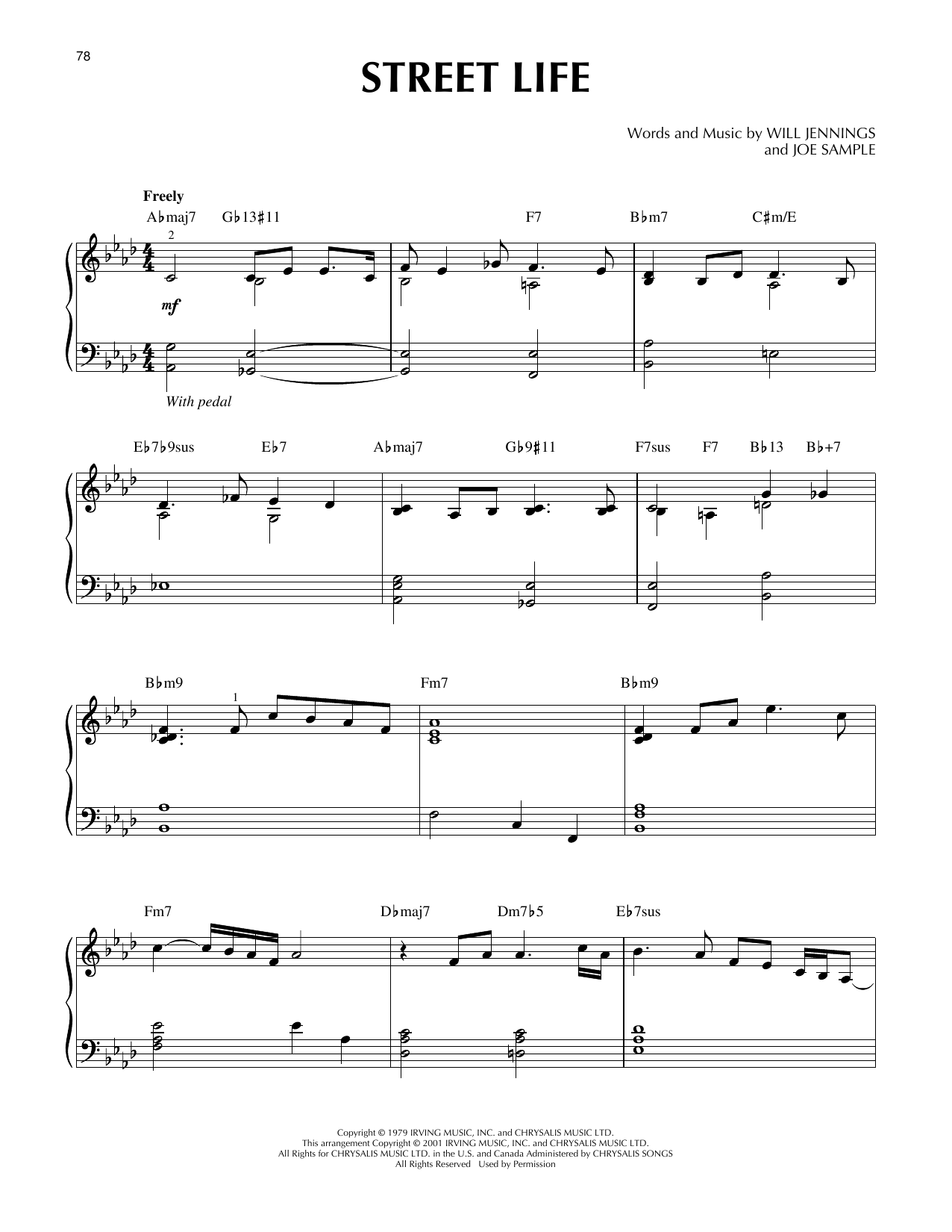 The Crusaders Street Life (arr. Larry Moore) Sheet Music Notes & Chords for Piano Solo - Download or Print PDF