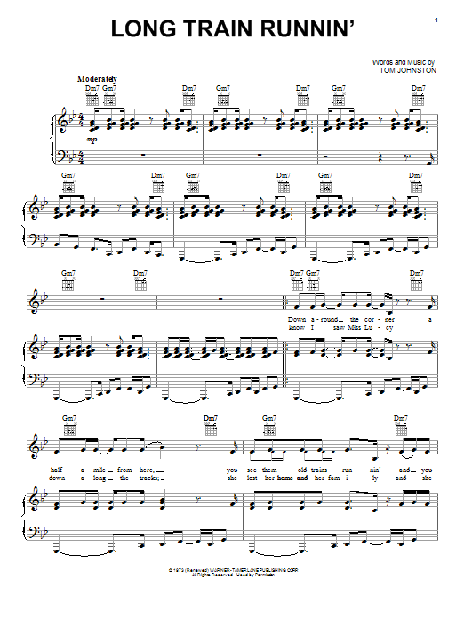 The Doobie Brothers Long Train Runnin' Sheet Music Notes & Chords for Drums Transcription - Download or Print PDF