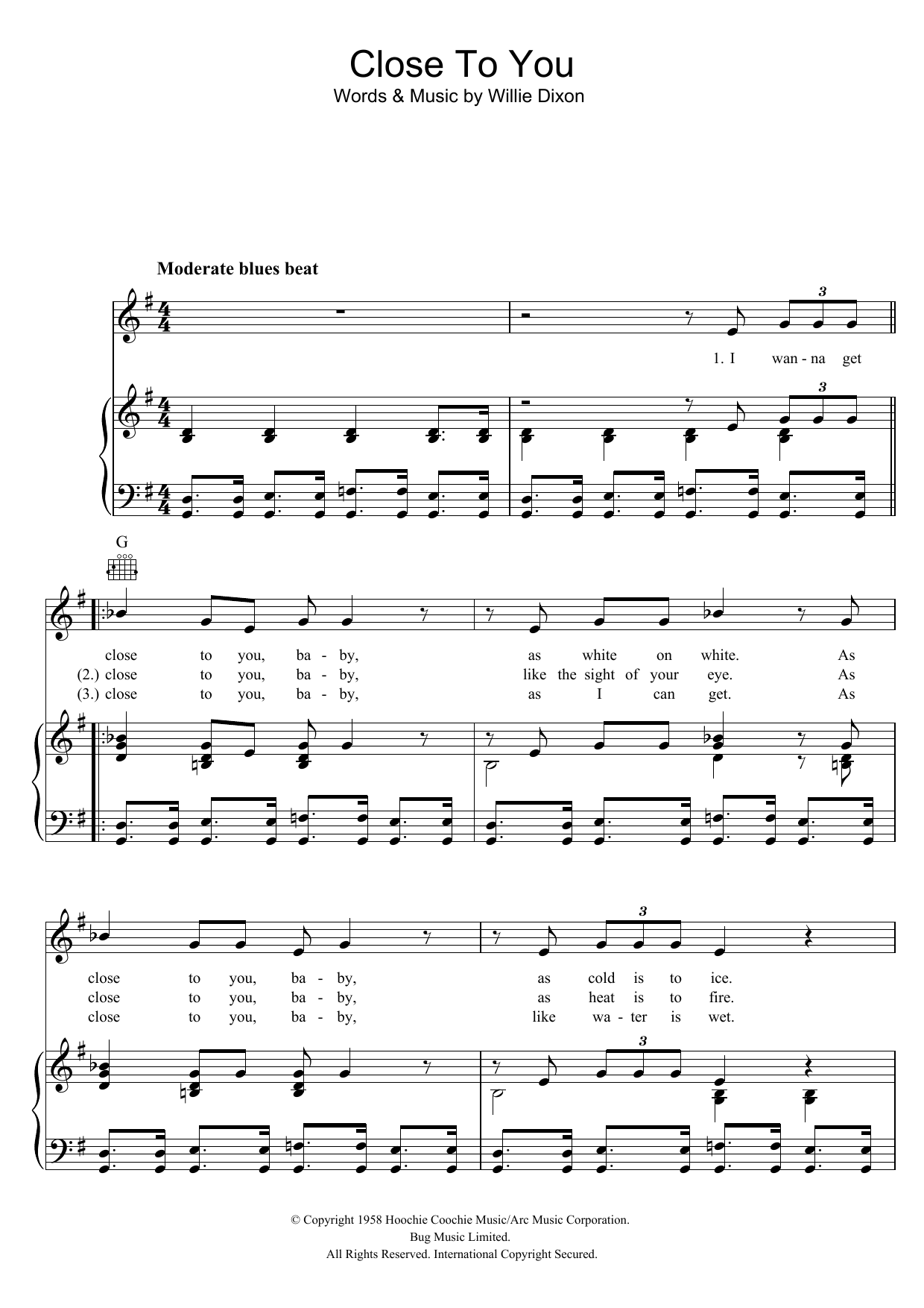 The Doors Close To You Sheet Music Notes & Chords for Piano, Vocal & Guitar - Download or Print PDF