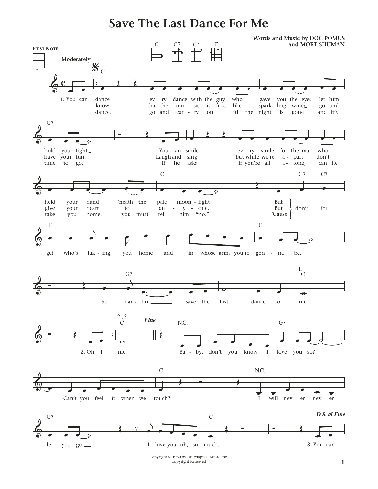 The Drifters Save The Last Dance For Me (from The Daily Ukulele) (arr. Liz and Jim Beloff) Sheet Music Notes & Chords for Ukulele - Download or Print PDF The Drifters Save The Last Dance For Me (from The Daily Ukulele) (arr. Liz and Jim Beloff) Sheet Music Notes & Chords for Ukulele - Download or Print PDF