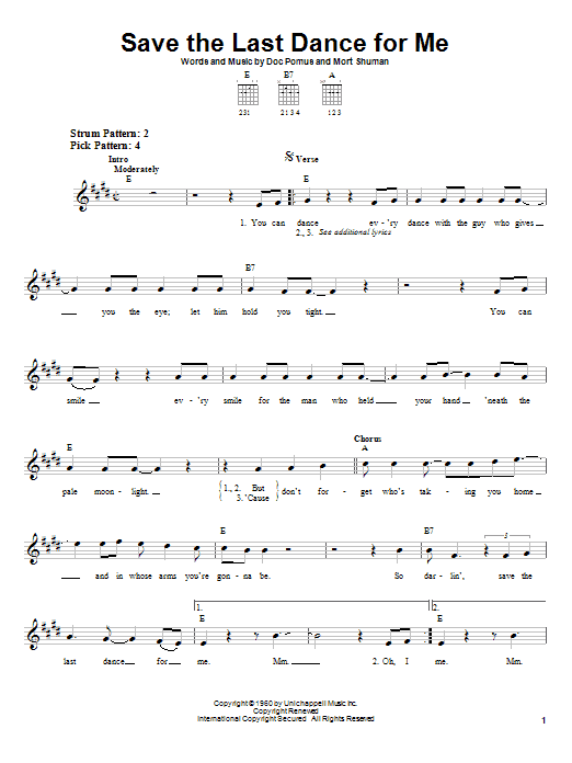 The Drifters Save The Last Dance For Me Sheet Music Notes & Chords for Drums Transcription - Download or Print PDF