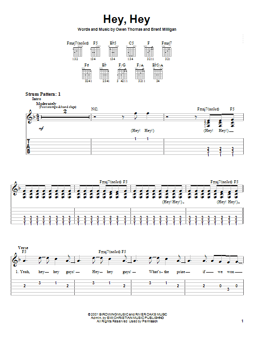 The Elms Hey, Hey Sheet Music Notes & Chords for Piano, Vocal & Guitar (Right-Hand Melody) - Download or Print PDF