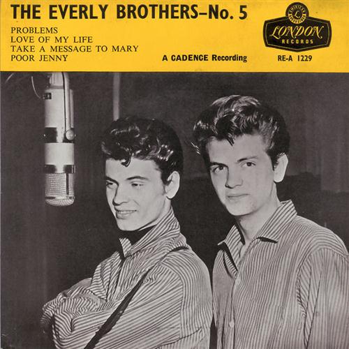 The Everly Brothers, Problems, Piano, Vocal & Guitar (Right-Hand Melody)