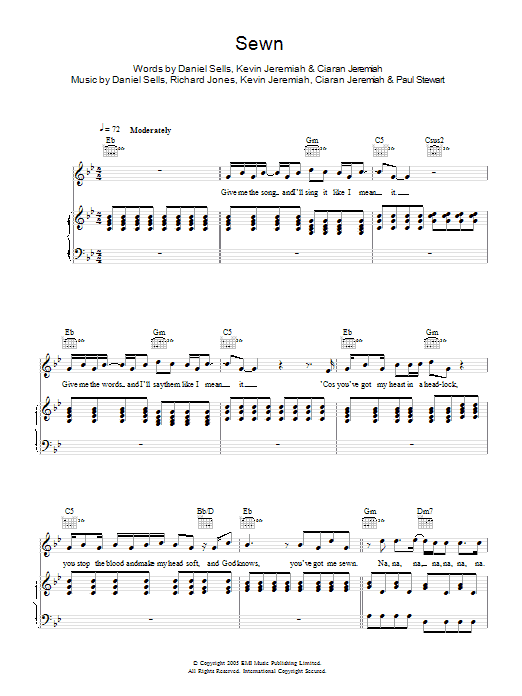 The Feeling Sewn Sheet Music Notes & Chords for Piano, Vocal & Guitar - Download or Print PDF The Feeling Sewn Sheet Music Notes & Chords for Piano, Vocal & Guitar - Download or Print PDF