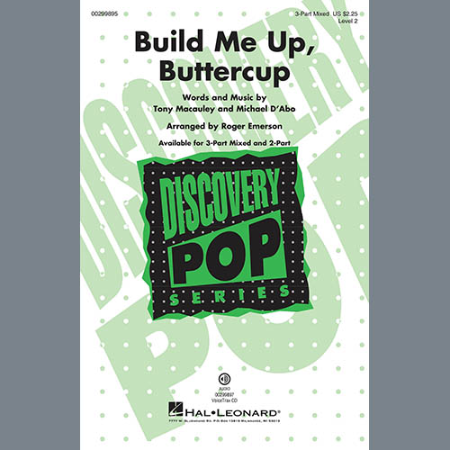 The Foundations, Build Me Up, Buttercup (arr. Roger Emerson), 3-Part Mixed Choir