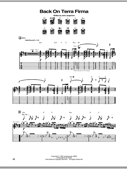 The Hellecasters Back On Terra Firma Sheet Music Notes & Chords for Guitar Tab - Download or Print PDF