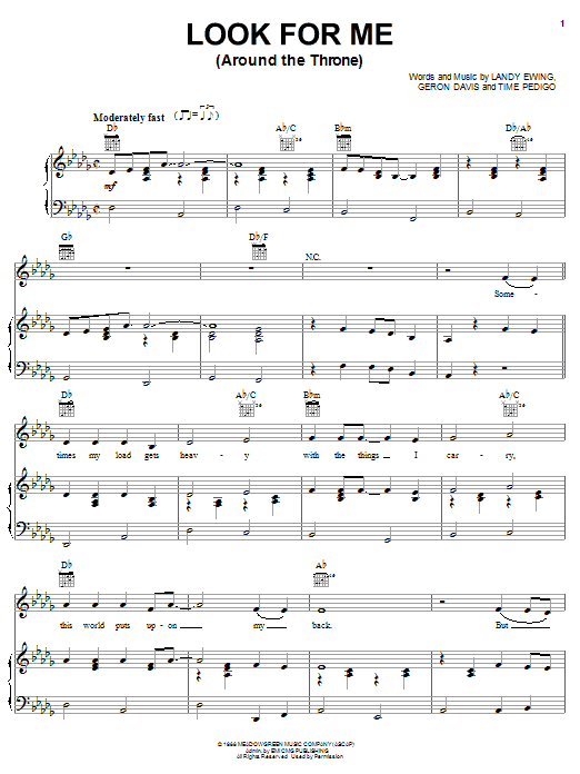 The Hoppers Look For Me (Around The Throne) Sheet Music Notes & Chords for Piano, Vocal & Guitar (Right-Hand Melody) - Download or Print PDF The Hoppers Look For Me (Around The Throne) Sheet Music Notes & Chords for Piano, Vocal & Guitar (Right-Hand Melody) - Download or Print PDF
