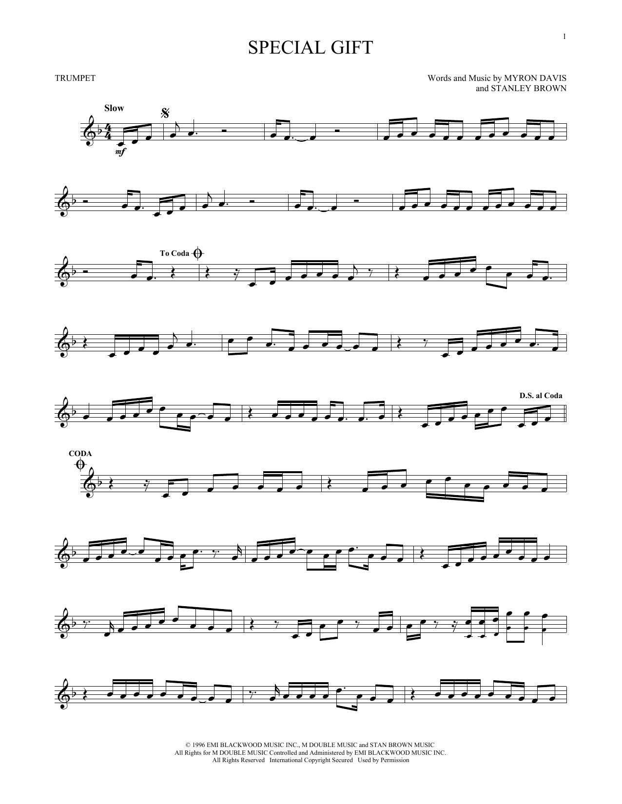 The Isley Bros. Special Gift Sheet Music Notes & Chords for Trombone - Download or Print PDF