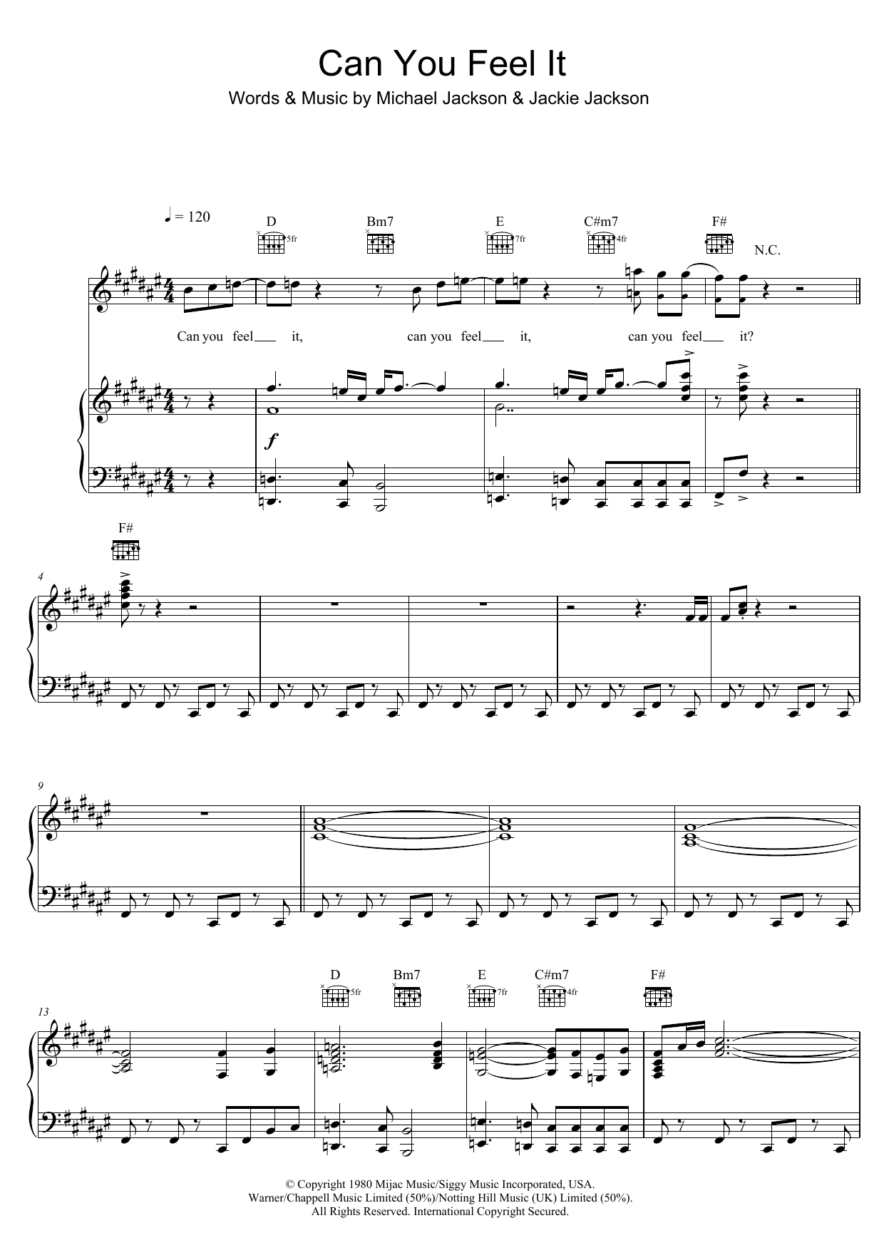 The Jackson 5 Can You Feel It Sheet Music Notes & Chords for Really Easy Piano - Download or Print PDF