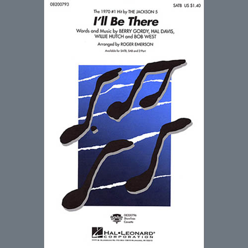 The Jackson 5, I'll Be There (arr. Roger Emerson), 2-Part Choir