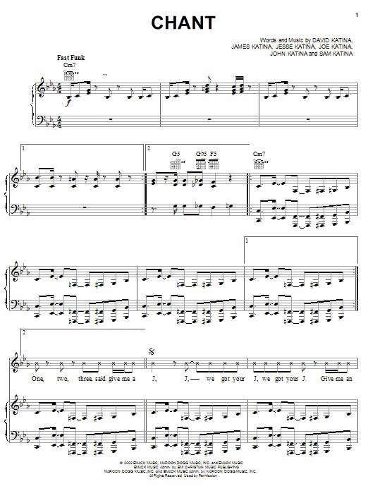 The Katinas Chant Sheet Music Notes & Chords for Piano, Vocal & Guitar (Right-Hand Melody) - Download or Print PDF