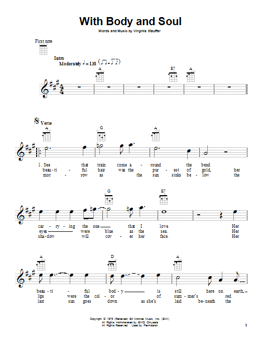 The Kentucky Headhunters With Body And Soul Sheet Music Notes & Chords for Ukulele - Download or Print PDF